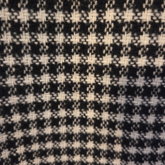Joie Houndstooth Button Down Women's Boho Casual Shacket Black White Size 1X - Picture 14 of 16